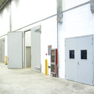 Large Steel Fire-Rated Door