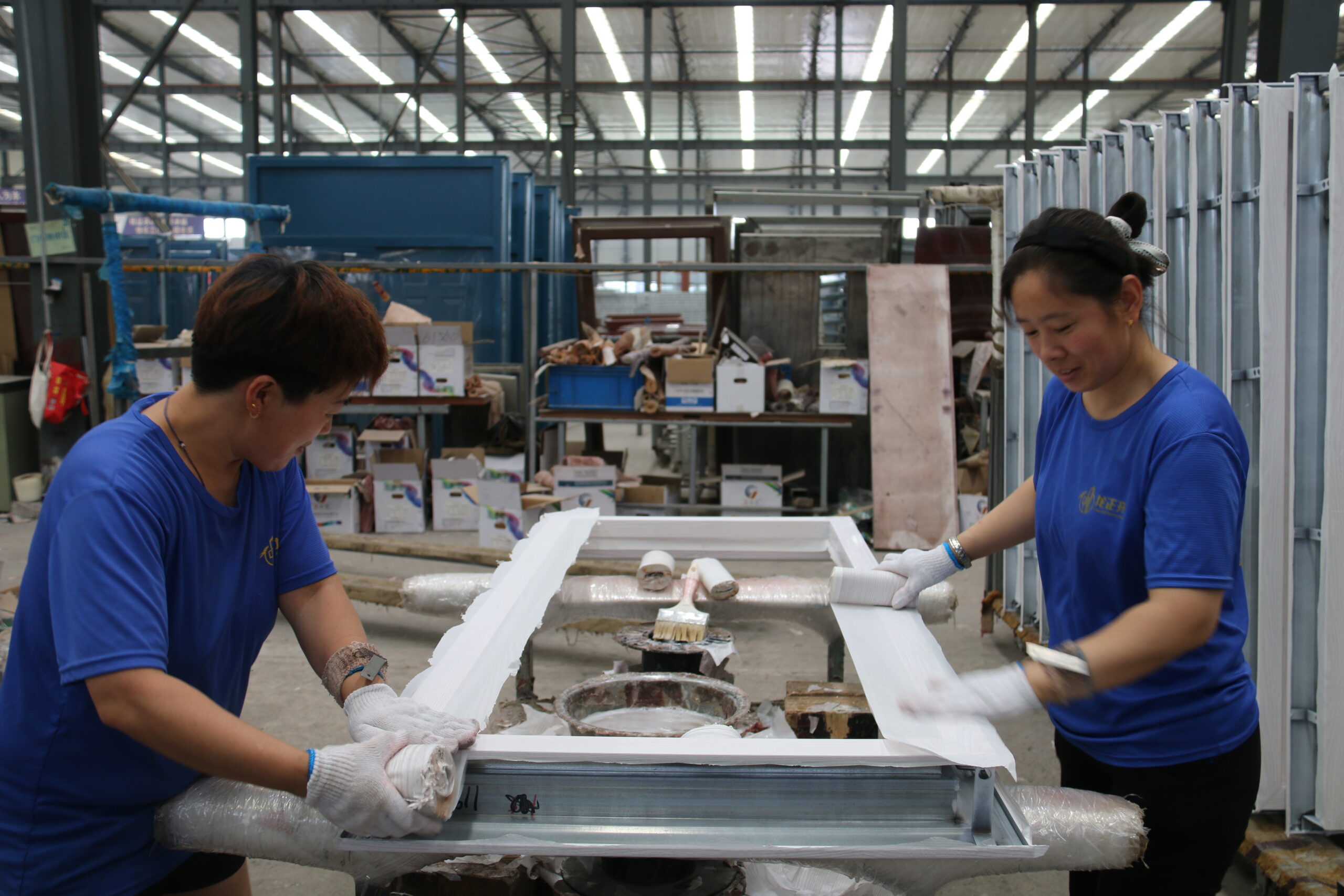 Export Packing of Galvanized Steel Door Frames